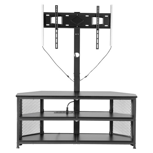 Black corner stand - tv, w/