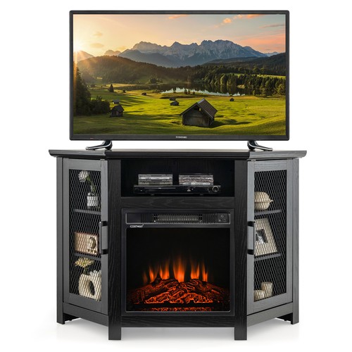 Corner fireplace stand - stand, w/