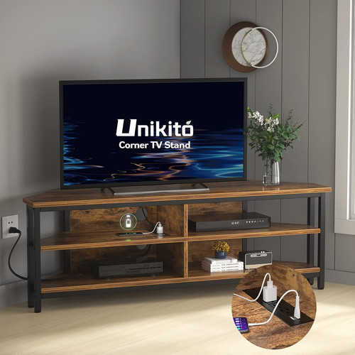 Corner tv stand - stand, with