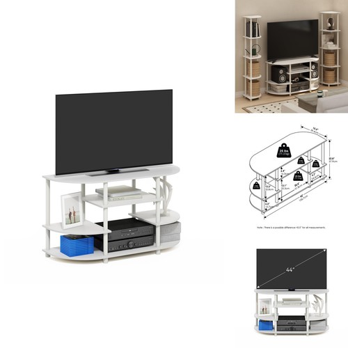 Furinno jaya stand - tv, 4-tier