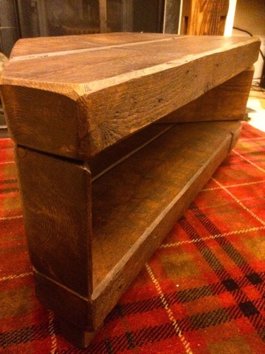 Corner rustic pine unit - pine,
