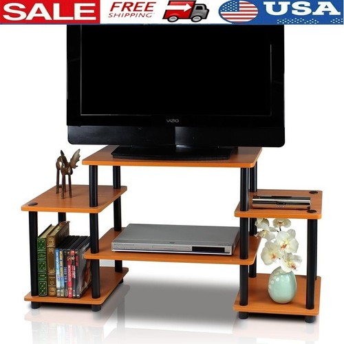 Wood stand open shelves - open,