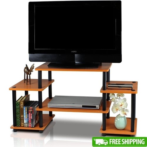 Open shelf wooden stand 32 - open, tv