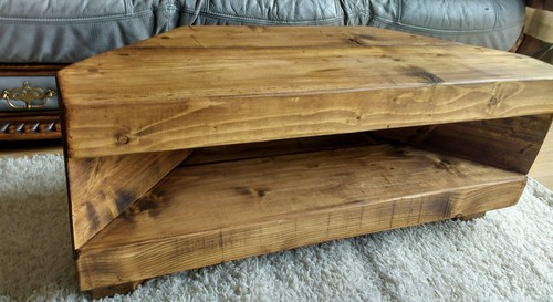 Corner rustic pine unit - corner,