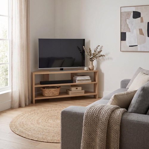Promo oak corner unit - oak,