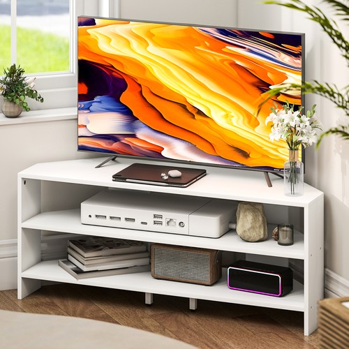 Homcom corner stand tv - homcom, stand,