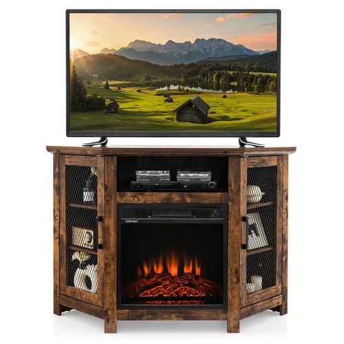 Corner fireplace stand - corner,