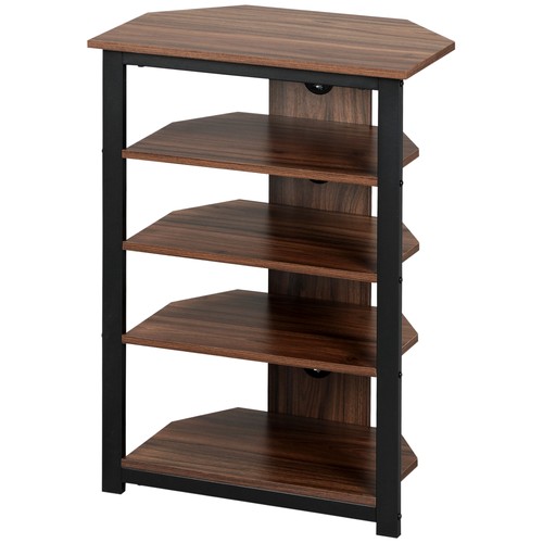 Homcom tier media stand with - media,